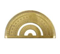 YRREATY Transportador de Bronce Herramienta de Medición de Ángulos de Metal Geometría, Matemáticas, Dibujo Técnico Ideal para Estudiantes, Ingenieros, Arquitectos