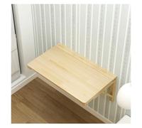 YRTHFJTJ Mesa de comedor de madera maciza, mesa plegable para computadora, mesa de aprendizaje, mesa plegable de pared, tamaño opcional para estudio, dormitorio, baño o balcón (80 x 50 cm)