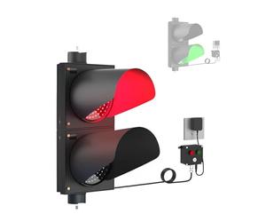 YRthongXy Lámpara de semáforo, Señal de tráfico roja/Verde con Controlador, for garajes al Aire Libre, sitios construcción muelles