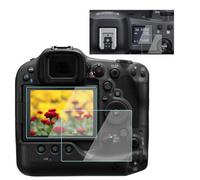 YRTIYO KOMET - Protector de pantalla de cristal templado para Canon EOS R5 TOP y pantalla LCD [2+2 unidades], antiburbujas, antihuellas dactilares