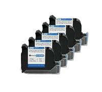 YRTJINYQ CÓDIGO D 6900 12. Tinta Negra solvente de sequía rápida del Cartucho de Impresora de Chorro de Tinta del PDA de la economía TIJ de 7m m en línea(5PCS)