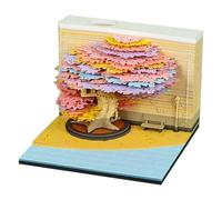 YRTUOP Calendario 3D De Escritorio 2026 | Árbol 2026 Calendario De Escritorio Bloc De Notas Arrancable - Escultura de Papel Decoración Hogar para Familia Estudiantes Profesores,Para Profesor Familia