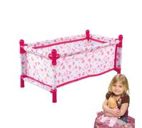 YRTUOP Cama para casa de muñecas para niños, cuna para muñecas para niños | para | Cochecito de juguete para juego de simulación de muñeca realista, asiento de coche para muñeca para