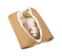 YRTUOP Cama para Gatos Plana | 2 En 1 Plegable Suave Cálida Almohadilla,Cueva Cama para Gatos Suave Colchoneta De Dormir,para Gatito Cachorro Mascota Invierno Otoño Interior Hogar Dormitorio Balcón