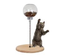 YRTUOP Dispensador de golosinas para Gatos - Cat Treat Dispenser Toy Catnip Cat Toy Nips Spring, Kitten Spring Ball Kitty Toys Pet Puzzle Suministros Dispensación de Alimentos Regalo de