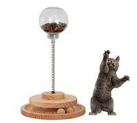 YRTUOP Dispensador de primavera para golosinas para gatos - Vaso de juguete para gatos Bolas de golosinas - Cat Kitten Spring Ball Kitty Toys Pet Puzzle Suministros Dispensación de alimentos Regalo de