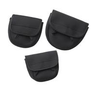 YRTUOP Funda para Carrete De | Almacenamiento Portátil Grueso | 3 Piezas Funda De Almacenamiento para Carrete De Mosca,para Exterior Orilla Muelle Lago Ríos Playa Agua Dulce Agua Salada Hombres