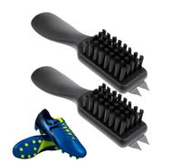 YRTUOP Juego de 2 cepillos de limpieza para zapatos de golf con ergonómico | Eliminador de suciedad para botas, zapatos y picos para golf, club, taquilla, campo, trail, lanzamiento, entrenamiento