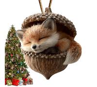 YRTUOP Navideños Divertidos,Decoración Divertida 3D de Bellota para el Hogar | Navideños Bonitos para Árbol De Navidad - para Colgar en Pared Ventana Chimenea Puerta Salón Dormitorio Jardín