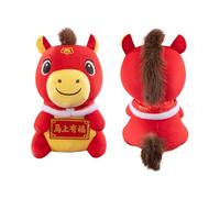 YRTUOP Peluche Caballo | Muñeca Mascota Afortunada,Caballo del Año Nuevo Chino 2026 - para Niño Estudiante Amigo Familia Mesita de Noche Sofá Decoración Sala Cuarto