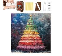 YRTUOP Puzzle De Navidad - Juguetes Educativos de Árbol de Navidad de Madera,Kit De Familiar con Árbol Festivo - para Niños Familia Amigos Hogar Escuela Festival Fiesta de Cumpleaños Reuniones y