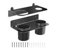 YRTUOP Soporte De Embudo Doble Para Aceite - Soporte Pared Garaje Con Dobles Tazas Extraíbles - Rejilla De Drenaje Por - Para Coche Remolque Motor Aditivo Filtro Válvula Derrame Drenaje
