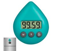 YRTUOP Temporizador digital de ducha, reloj despertador de cuenta regresiva impermeable, temporizador digital de ahorro de energía con pantalla LCD, temporizador de cepillo de dientes, accesorios de
