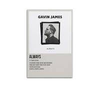 YRTWR I WBRRB Always by Gavin James - Póster de pared con diseño de portada para dormitorio, películas de 30 x 45 cm, estilo sin marco