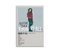 YRTWR I WBRRB Know-it-all by Alessia Cara - Póster de pared, diseño de portada para dormitorio, películas, 30 x 45 cm, estilo sin marco