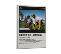 YRTWR I WBRRB Magic in The Hamptons de Social House & Lil Yachty Póster de pared con diseño de portada para dormitorio, películas de 30 x 45 cm, estilo marco