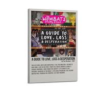 YRTWR I WBRRB Póster con texto en inglés «A Guide to Love, Loss & Desperation by The Wombats» (Guía para el amor, la pérdida y la desesperación de The Wombats)
