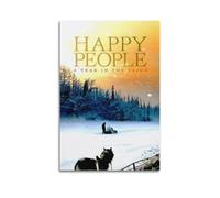 YRTWR I WBRRB Póster con texto en inglés «Happy People A Year in The Taiga» para pared, pintura para dormitorio, películas, 60 x 90 cm, estilo sin marco