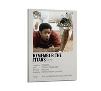 YRTWR I WBRRB Póster con texto en inglés "Remember The Titans" para pared, diseño de portada para dormitorio, películas de 30 x 45 cm, estilo marco