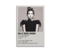 YRTWR I WBRRB Póster de Millie Bobby Brown para pared, diseño de cubierta para dormitorio, películas de 40 x 60 cm, estilo sin marco
