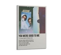 YRTWR I WBRRB Póster de pared con texto en inglés «You Were Good to Me» de Jeremy Zucker & Chelsea Cutler, para dormitorio, películas, 20 x 30 cm, estilo marco