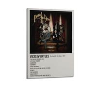 YRTWR I WBRRB Póster de pared Vices & Virtues by Panic at The Disco, diseño de portada para dormitorio, películas, 40 x 60 cm, estilo marco