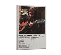 YRTWR I WBRRB Póster de Poemas, oraciones y promesas de John Denver para pared, diseño de portada para dormitorio, películas, 50 x 75 cm, estilo marco
