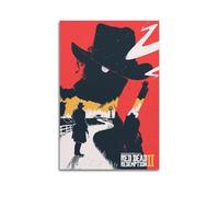 YRTWR I WBRRB Póster de Red Dead Redemption 2 para pared, diseño de portada para dormitorio, películas de 50 x 75 cm, estilo sin marco