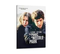 YRTWR I WBRRB Póster de The Panic in Needle Park para pared, diseño de portada para dormitorio, películas, 40 x 60 cm, estilo marco