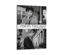 YRTWR I WBRRB Póster de Tokio Crepúsculo para pared, diseño de portada para dormitorio, películas, 60 x 90 cm, estilo marco