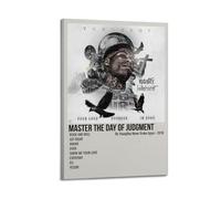 YRTWR I WBRRB Póster de Youngboy con el texto en inglés "Master The Day of Judgement" de Youngboy Never Broke Again para pared, diseño de portada para dormitorio, películas, 20 x 30 cm, estilo marco
