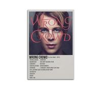 YRTWR I WBRRB Póster Wrong Crowd de Tom Odell para pared, diseño de portada para dormitorio, películas, 60 x 90 cm, estilo sin marco