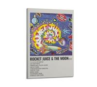 YRTWR I WBRRB Rocket Juice & The Moon - Póster con título propio, diseño de portada de pared, pintura para dormitorio, películas, 30 x 45 cm, estilo marco