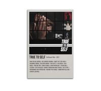 YRTWR I WBRRB True to Self by Bryson Tiller - Póster de pared con diseño de cubierta para dormitorio, películas de 20 x 30 cm, estilo sin marco