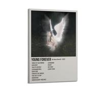 YRTWR I WBRRB Young Forever by Nessa Barrett - Póster de pared con diseño de portada para dormitorio, películas de 50 x 75 cm, estilo marco