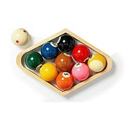 YRU 57.2mm Bolas de Billar, Bola Americana 9 Resina Spots and Stripes Juego de Bolas de Mesa de Billar