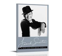 YRUAWRH Frank Sinatra(6) Póster de pared estético de lona vintage para dormitorio, sala de estar, 30 x 45 cm, estilo marco-15