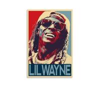YRUAWRH Póster de Lil Wayne para pared, diseño de cubierta estética, lienzo vintage, pintura decorativa para dormitorio, sala de estar, 30 x 45 cm, estilo sin marco