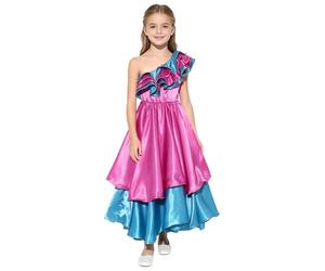 Yruioon Niña Traje De Baile Tradicional Vestido Español Disfraz Cosplay Bailarín Presentación Festival Rosa 5-6 años