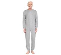 Yruioon Ropa Cuidado Hombres Camiseta Algodón Ropa Atender A Especificas Necesidades Mono Entero Pijama Adaptativo Gris XL