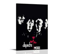 YRWOERHWER Depeche Mode - Póster de pared en lienzo, moderno, estético, para decoración de sala de estar, dormitorio, 50 x 75 cm, estilo marco