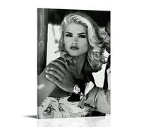 YRWOERHWER Póster de Anna Nicole Smith para pared, lienzo moderno, estético, decoración para sala de estar, dormitorio, 40 x 60 cm, estilo marco