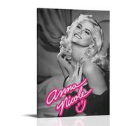 YRWOERHWER Póster de Anna Nicole Smith para pared, lienzo moderno, estético, decoración para sala de estar, dormitorio, 60 x 90 cm, estilo marco