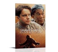 YRWOERHWER Póster de The Shawshank Redemption para pared, lienzo moderno, estético, decoración artística para sala de estar, dormitorio, 50 x 75 cm, estilo marco
