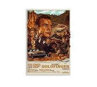 YRWUIERHRUE Goldfinger - Póster estético para pared, lienzo vintage, pintura decorativa, para sala de estar, dormitorio, decoración de 40 x 60 cm, estilo sin marco