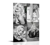 YRWUIERHRUE Póster estético de Anna Nicole Smith para pared, lienzo vintage, pintura decorativa para sala de estar, dormitorio, decoración de 40 x 60 cm, estilo marco