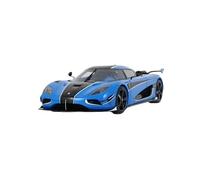 YRXIAO 1:18 Koenigsegg Agera RS Azul CLDC Edición Nostálgica Colección Modelo De Coche Souvenir Exquisita Artesanía Decoración