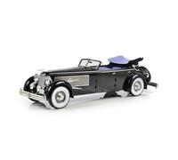 YRXIAO 1/18 Maqueta De Escena En Miniatura para Duesenberg Town Car 1937 Semiconvertible