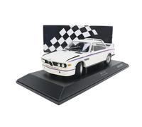 YRXIAO 1:18 para BMW 3.0 CSL - 1973 Modelo De Coche con Adornos Estáticos Sellados De Aleación De Dos Colores A Juego Exquisita Artesanía Decoración(White)