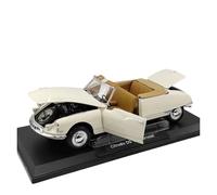 YRXIAO 1:18 para Citroën DS 19 Cabriolet Convertible Modelo A Coche En Miniatura De Aleación Blanca Adorno para Coleccionistas